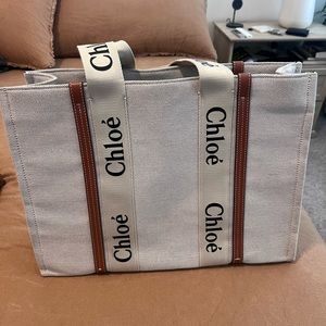 Chloé Large Woody Tote Bag